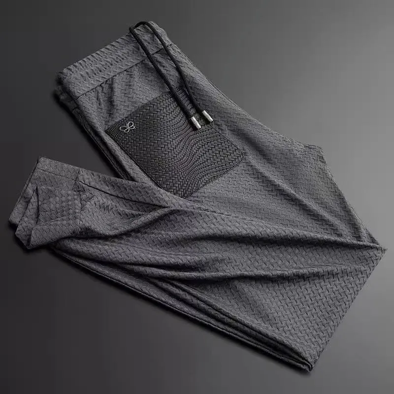 Anti-Wrinkle Houndstooth Jacquard Slim-fit Short Sleeve Men