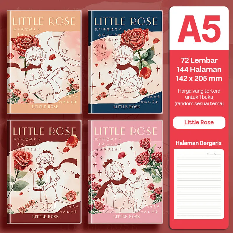 Buku Notebook A5 Sampul Eva Waterproof Tebal Halaman Bergaris SBRA572