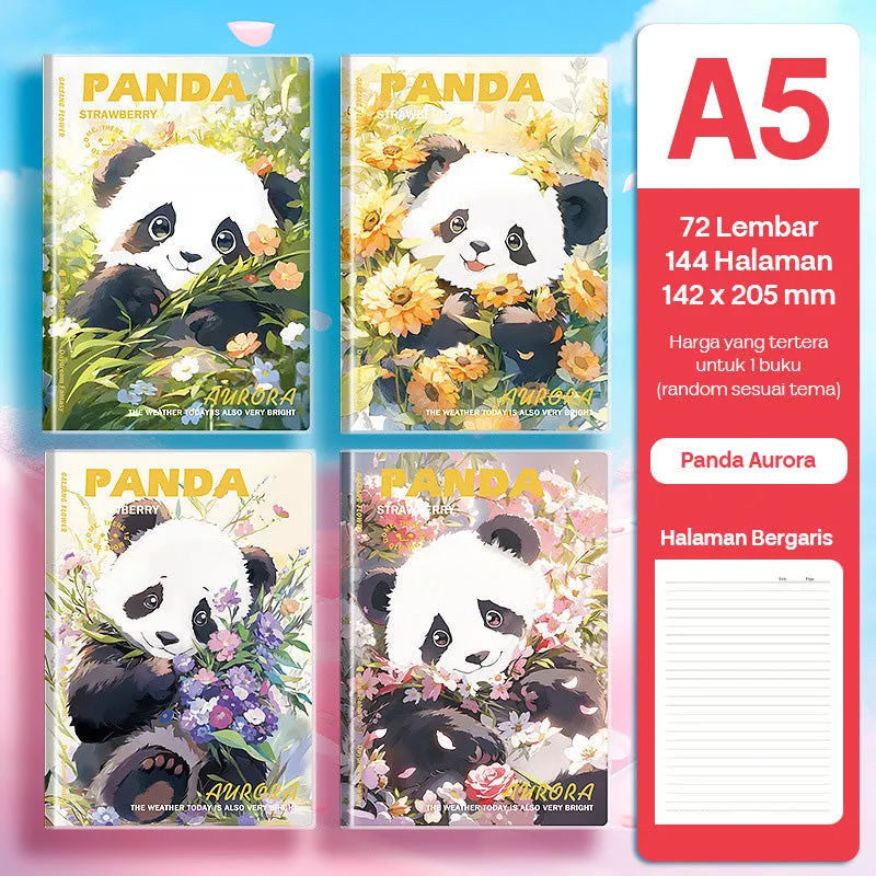 Buku Notebook A5 Sampul Eva Waterproof Tebal Halaman Bergaris SBRA572