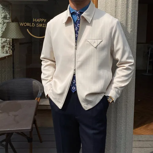 Men's Autumn And Winter Anti-wrinkle Slim-fit Lapel Casual Jacket