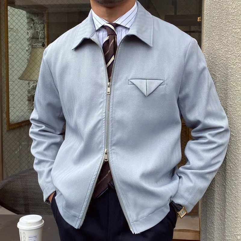Men's Autumn And Winter Anti-wrinkle Slim-fit Lapel Casual Jacket