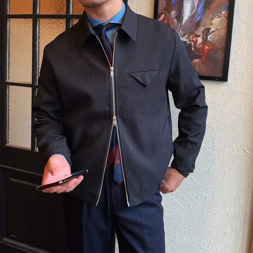 Men's Autumn And Winter Anti-wrinkle Slim-fit Lapel Casual Jacket