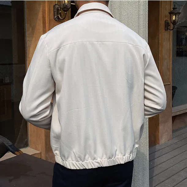 Men's Autumn And Winter Anti-wrinkle Slim-fit Lapel Casual Jacket