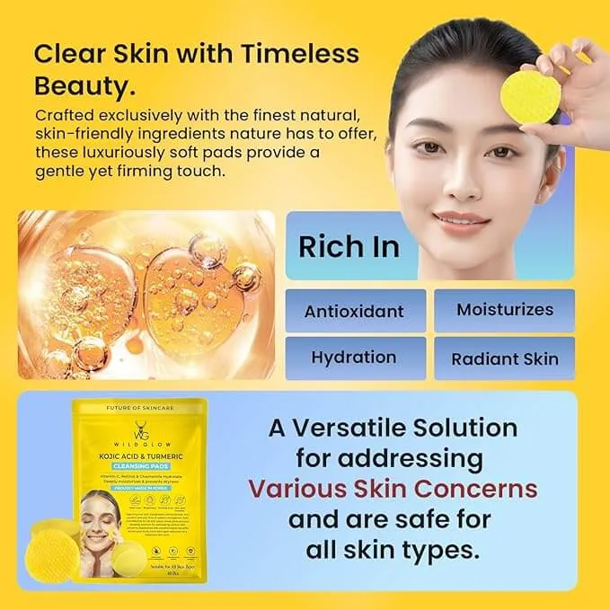 Turmeric Kojic Acid Cleansing Pads